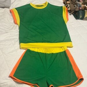 Green and Yellow Athletic Set